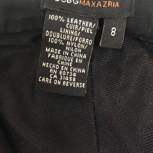 Embossed Leather pants with lining - Picture 4 of 4